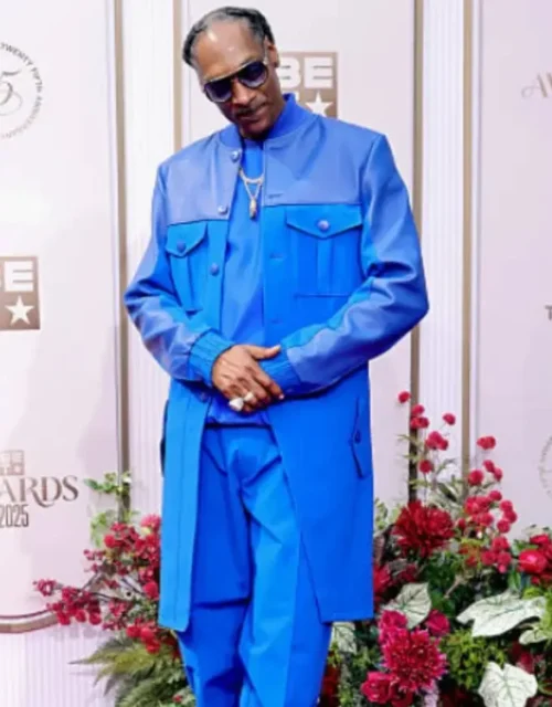 Snoop Dogg BET Awards 2025 Blue Long Coat