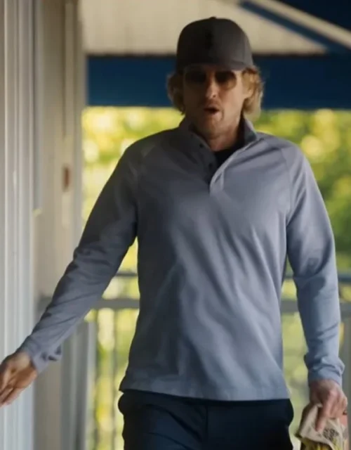 Stick Owen Wilson Gray Polo T-Shirt