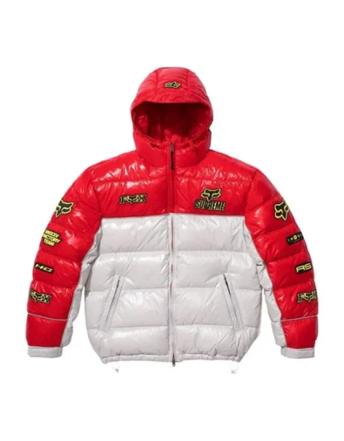 Supreme Fox Racing Shiny Down Puffer Jacket