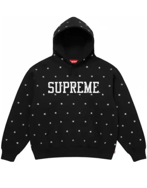Studded Supreme Stars Hooded Sweatshirt