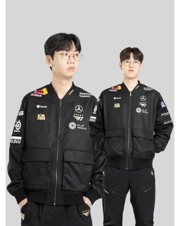 2025 T1 Worlds Uniform Black Jacket