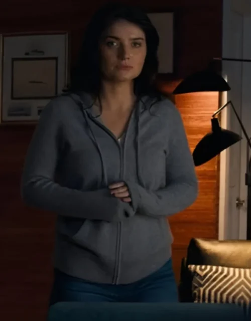 The Perfect Couple Eve Hewson Hoodie in Grey