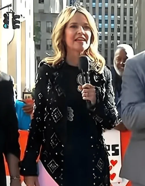 The Today Show Savannah Guthrie Embellished Trench Coat