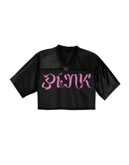 Minaj Black Cropped Football Jersey