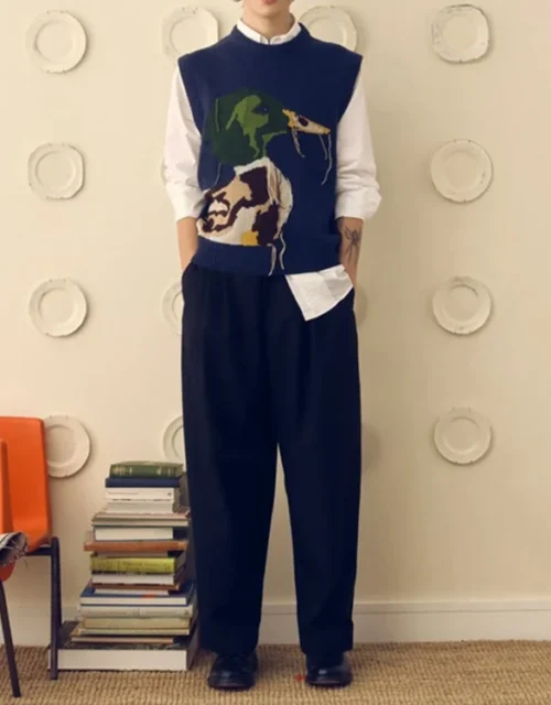 Howard Morris Only Murders In The Building S04 Duck Sweater Vest