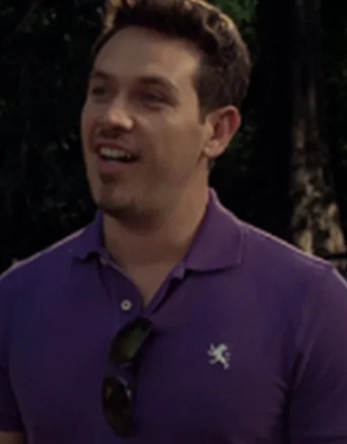 Kevin Alejandro True Blood S03 Purple Polo Shirt For Men