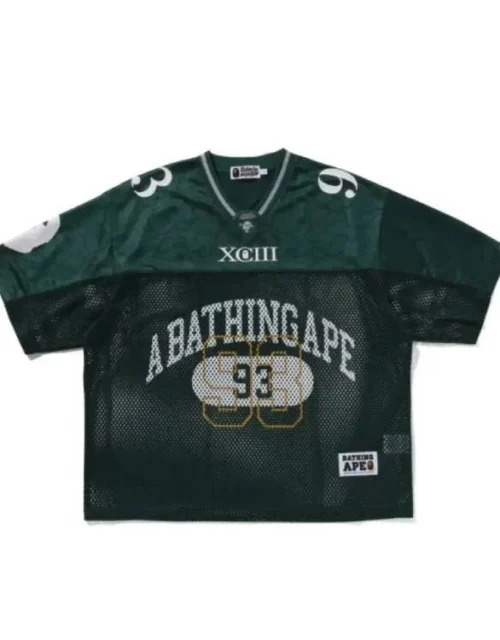 Bape Line Camo Multi Logo Football Jersey